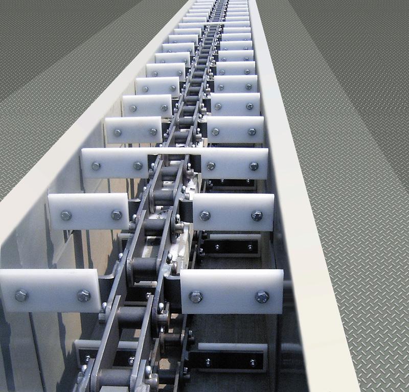 Конвейер цепной скребковый завальной ямы